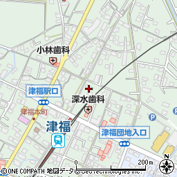 福岡県久留米市津福本町1539周辺の地図