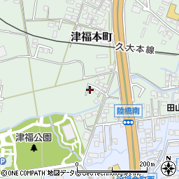福岡県久留米市津福本町611周辺の地図