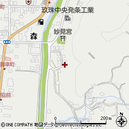 大分県玖珠郡玖珠町森200-11周辺の地図