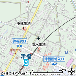 福岡県久留米市津福本町1517-2周辺の地図