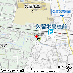 福岡県久留米市津福本町80-10周辺の地図