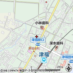 福岡県久留米市津福本町1801-2周辺の地図
