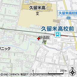 福岡県久留米市津福本町80周辺の地図