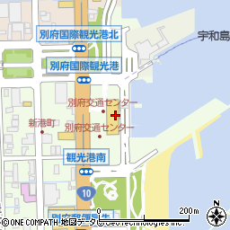 別府国際観光港駐車場周辺の地図