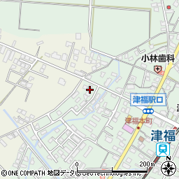 福岡県久留米市津福本町1844-3周辺の地図