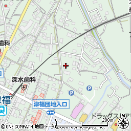 福岡県久留米市津福本町1467周辺の地図