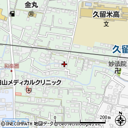 福岡県久留米市津福本町110周辺の地図