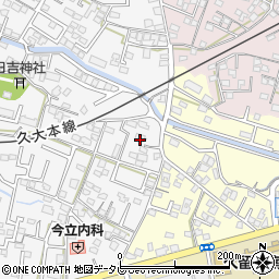 福岡県久留米市西町318周辺の地図