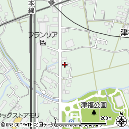 福岡県久留米市津福本町708-1周辺の地図