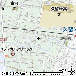 福岡県久留米市津福本町107-3周辺の地図