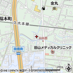 福岡県久留米市津福本町561周辺の地図