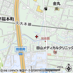 福岡県久留米市津福本町561-13周辺の地図