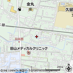 福岡県久留米市津福本町114周辺の地図