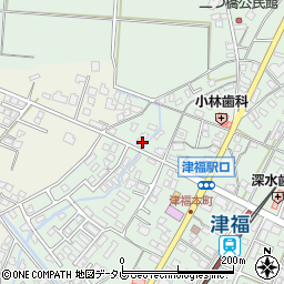 福岡県久留米市津福本町1845周辺の地図