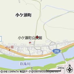 大分県日田市小ケ瀬町周辺の地図
