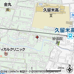 福岡県久留米市津福本町108-12周辺の地図