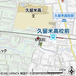 福岡県久留米市津福本町83-2周辺の地図