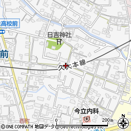 福岡県久留米市西町335周辺の地図