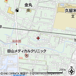 福岡県久留米市津福本町112-9周辺の地図