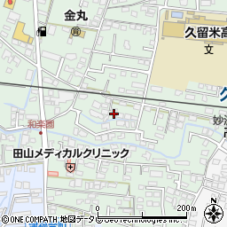 福岡県久留米市津福本町111周辺の地図