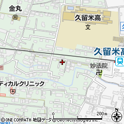 福岡県久留米市津福本町108-10周辺の地図