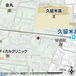 福岡県久留米市津福本町108-10周辺の地図