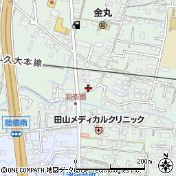 福岡県久留米市津福本町563周辺の地図