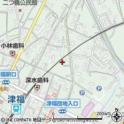 福岡県久留米市津福本町1512周辺の地図