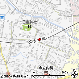 福岡県久留米市西町349周辺の地図