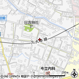 福岡県久留米市西町350-7周辺の地図