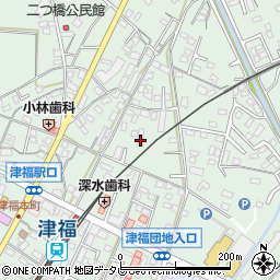 福岡県久留米市津福本町1527周辺の地図