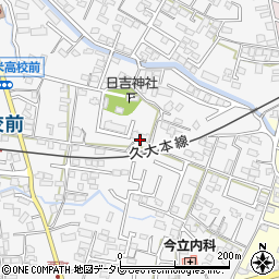 福岡県久留米市西町386周辺の地図