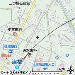 福岡県久留米市津福本町1530周辺の地図