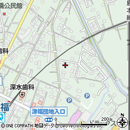 福岡県久留米市津福本町1473周辺の地図