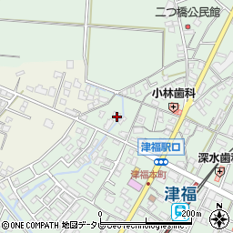 福岡県久留米市津福本町1849-3周辺の地図