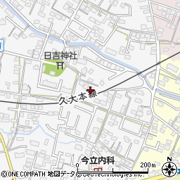 福岡県久留米市西町348-1周辺の地図