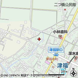 福岡県久留米市津福本町1849-10周辺の地図