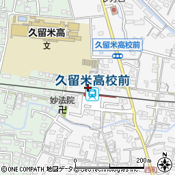 福岡県久留米市西町450周辺の地図