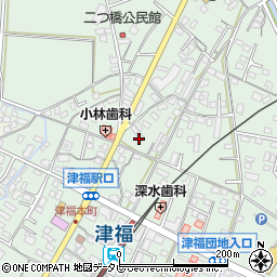 福岡県久留米市津福本町1548周辺の地図