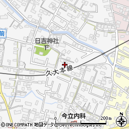 福岡県久留米市西町348周辺の地図