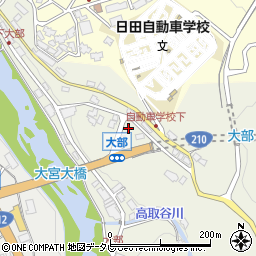 大分県日田市日高2505-1周辺の地図