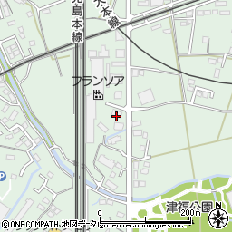 福岡県久留米市津福本町823-1周辺の地図