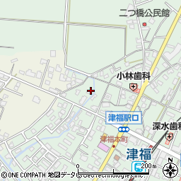 福岡県久留米市津福本町1849-1周辺の地図