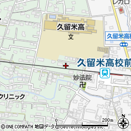 福岡県久留米市津福本町104周辺の地図