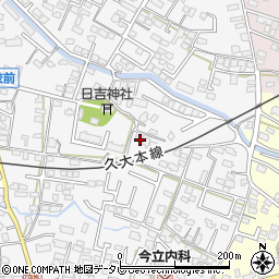 福岡県久留米市西町347周辺の地図