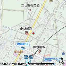 福岡県久留米市津福本町1551周辺の地図