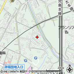 福岡県久留米市津福本町1419周辺の地図