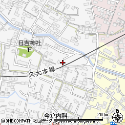 福岡県久留米市西町686周辺の地図