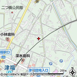 福岡県久留米市津福本町1510周辺の地図