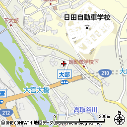 大分県日田市日高2506-10周辺の地図